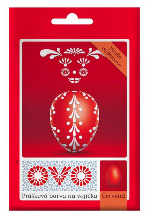 Barva na vejce červená 5g - Dekorace a domácnost Dekorace Velikonoce